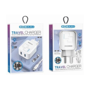 CARGADOR CON 2 ENTRADAS USB A IPHONE