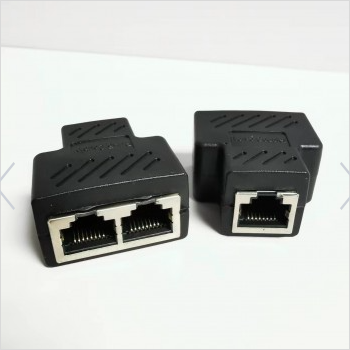 ADAPTADOR RJ45 1 A 2 NUEVO PARA DOS PC MISMO TIEMPO POR DOS