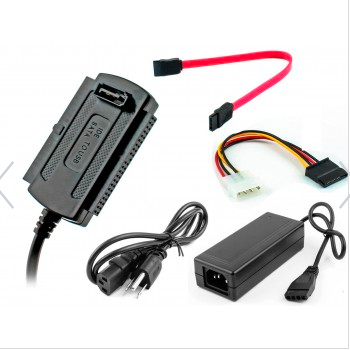 ADAPTADOR USB 2.0 A 2.5 IDE+SATA CARGADOR 2A