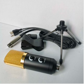 KIT MICROFONO CONDENSADOR USB CABLE/CLIP/TRIPODER